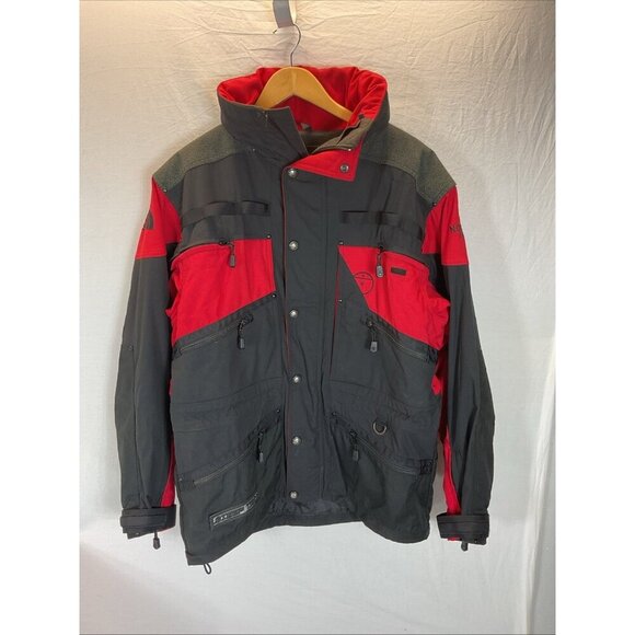 Vintage The North Face Steep Tech Jacket Mens Medium Black Red Scot Schmidt Ski - Picture 1 of 14